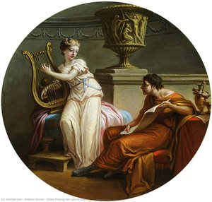 Chloe Playing the Lyre to Daphnis (or Sappho and Anacreon)