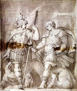 Two Warriors — Hans Von Aachen