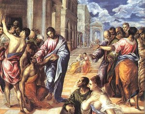 Christ Healing The Blind — El Greco, Baroque