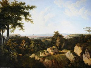 View Of St Helier, St Aubin's Bay And Elizabeth Castle From Westmount — John Tobias Young