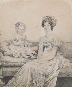Portrait Of A Mother And Child — Henry Edridge