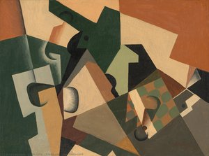 Glass And Checkerboard — Juan Gris
