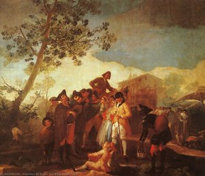 The Blind Guitar Player — Francisco José De Goya Y Lucientes, Rococo Realism