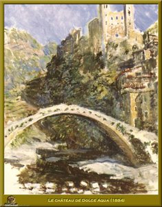 Le Choteau De Dolceaqua — Claude Monet