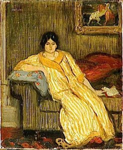 Femme Assise Dans Canapé — Theophile Alexandre Steinlen