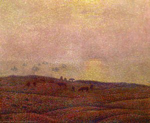 Cows In A Landscape — Theo Van Rysselberghe