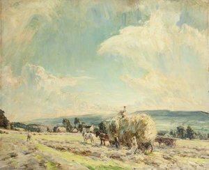 Morning In The Hay Meadows — Herbert F Royle