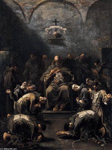 Prayer Of The Penitent Monks — Alessandro Magnasco