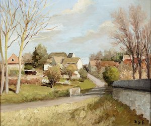 Three Poplars At Neauphle — Marcel Dyf
