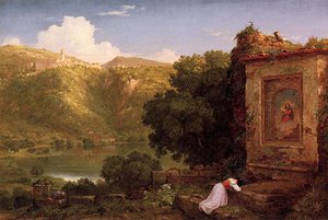 Il Penseroso — Thomas Cole, Hudson River School