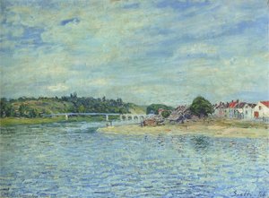 The Seine At Saint Mammes — Alfred Sisley