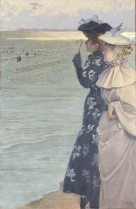 L'heure du bain au bord de la mer
