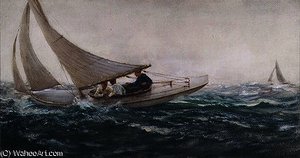 Sailing Free — Charles Napier Hemy