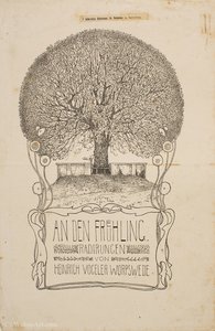 'an Den Fruehling', (36 X 23 Cm) (1910) — Heinrich Vogeler