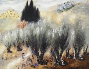 Olive Trees, (1958) — Reuven Rubin
