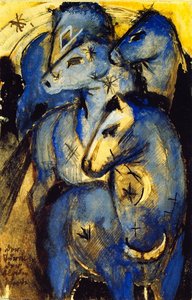 The Tower Of Blue Horses — Franz Marc