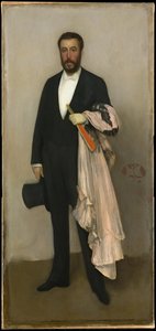 Arrangement In Flesh Colour And Black: Portrait Of Theodore Duret — James Abbott Mcneill Whistler, Realism