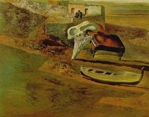 Atmospheric Skull Sodomizing A Grand Piano, 1934 — Salvador Dalí, Surrealism