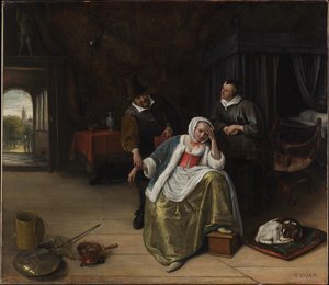 The Lovesick Maiden — Jan Havickszoon Steen, Baroque
