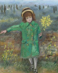 Little Girl In Green, (1972) — Michele Cascella