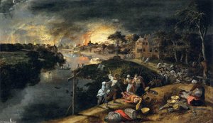 Scene Of War And Fire — Gillis Mostaert