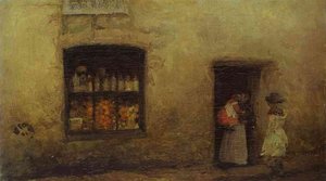 An Orange Note, Sweet Shop — James Abbott Mcneill Whistler, Tonalism