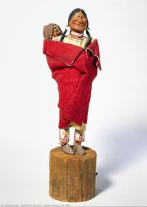 [indian Woman And Child] — Charles Marion Russell