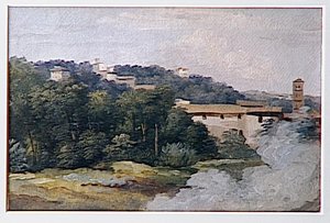 A La Villa Farnese Les Maisons Sur La Colline — Pierre-henri De Valenciennes, Romanticism
