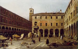 Etto The Campo Di Rialto - - — Canaletto