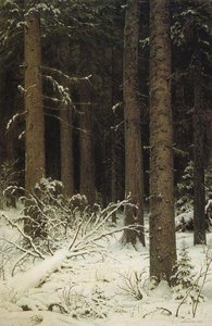 Fir Forest In Winter — Ivan Ivanovich Shishkin, Contemporary Realism