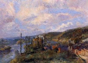 Near Rouen. The Cliffs Of Saint-adrien — Albert-charles Lebourg
