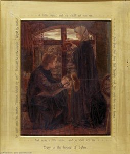 Mary In The House Of John — Dante Gabriel Rossetti, Pre-raphaelite Brotherhood
