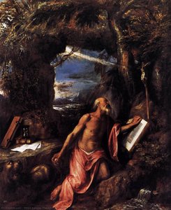St Jerome — Titian Ramsay Peale Ii, Renaissance Revival