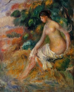 Nude In The Greenery — Pierre-auguste Renoir