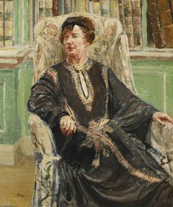 Dame Freya Stark (1893–1993), Seated In A Chair — Paul Ayshford Methuen