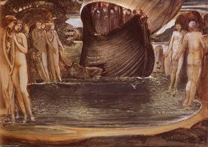 Design For The Sirens — Edward Coley Burne-jones