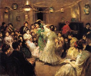 A Family Party, Triana, Sevilla — Francis Luis Mora