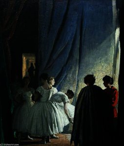 In The Coulisses — Dame Laura Knight