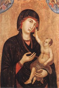 Madonna With Child And Two Angels (crevole Madonna) — Duccio Di Buoninsegna, Sienese Gothic
