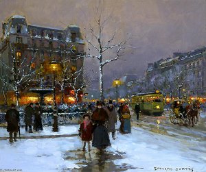 Place Pigalle, Winter — Edouard Cortès