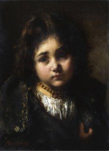 Portrait Of A Young Girl — Alexei Alexeievich Harlamoff