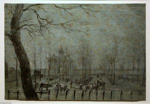 Flood At The Ossenmarkt Near The Utrechtse Poort In Amsterdam — Jurriaan Hendrik Andriessen