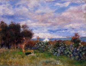 The Bay Of Algiers — Pierre-auguste Renoir
