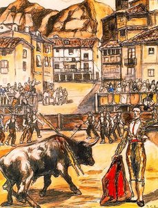 Capea En Un Pueblo — José Gutiérrez Solana