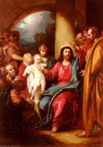 Christ Showing A Little Child As The Emblem Of Heaven — Benjamin West