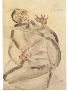 Self-portrait As Prisoner — Egon Schiele, Expressionist Movement