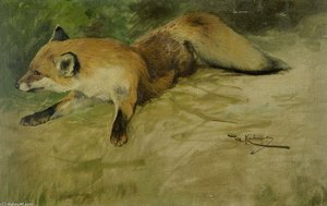 Liegender Fuchs — Friedrich Wilhelm Kuhnert