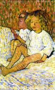 Children In Bed — Giovanni Giacometti