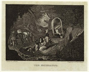 The Emigrants. — Alvan Fisher, Historical Engraving