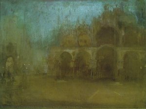 Nocturne, Blue And Gold - St Mark's, Venice — James Abbott Mcneill Whistler, Tonalism